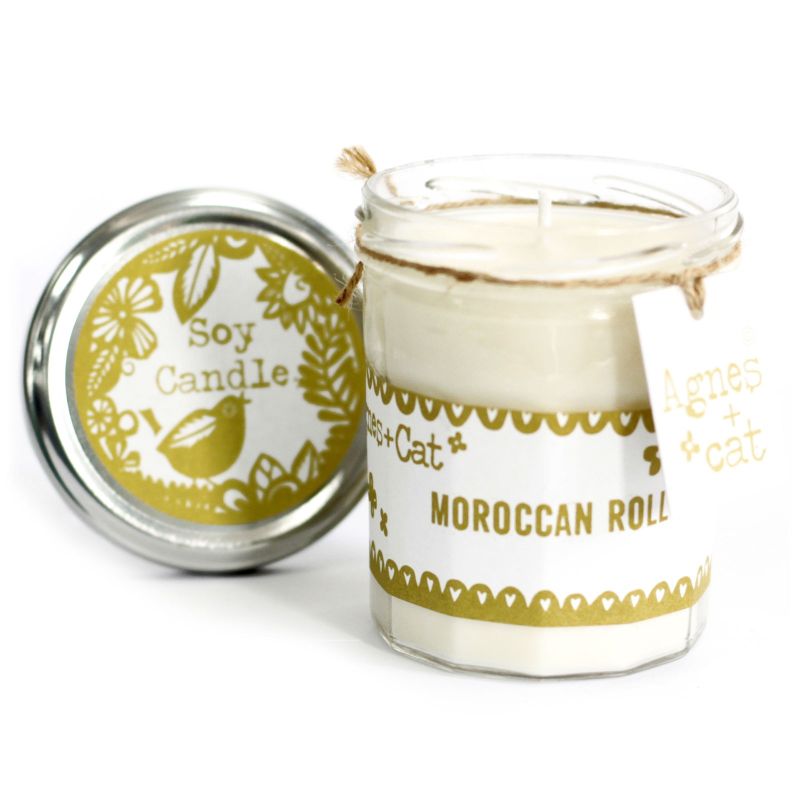 Velas en Bote Cristal - Moroccan Roll