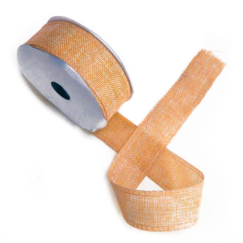 Cinta de textura natural de 38 mm x 20 m - naranja vintage