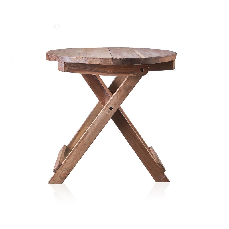 Mesa de Centro Redonda Plegable - 50x50cm