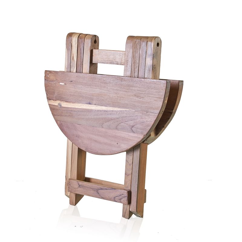 Mesa de Centro Redonda Plegable - 50x50cm