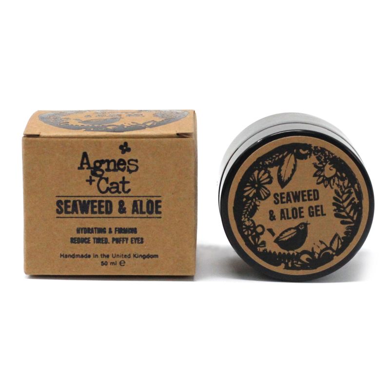 Gel de ojos, algas marinas y aloe