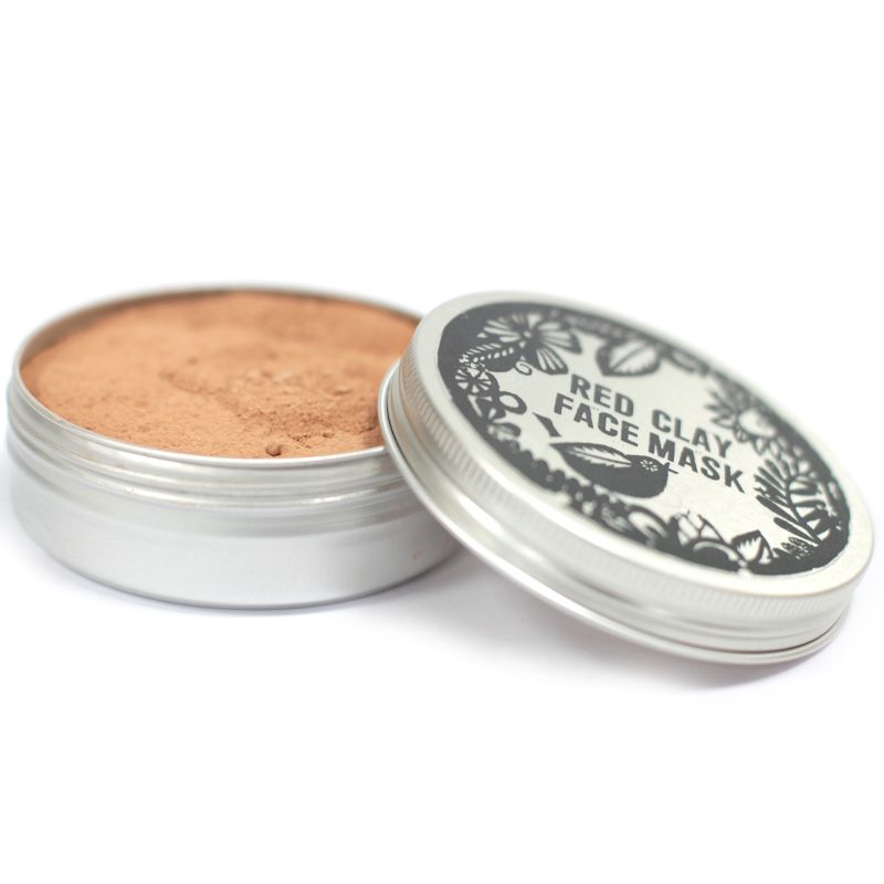 Polvo para mascarilla facial 80 g - arcilla roja