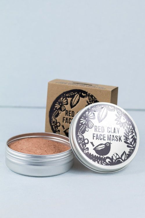 Polvo para mascarilla facial 80 g - arcilla roja