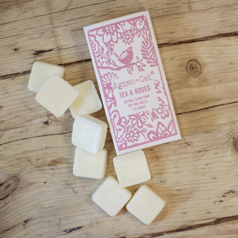 Caja de 8 Ceras Aromáticas - Tea + Roses