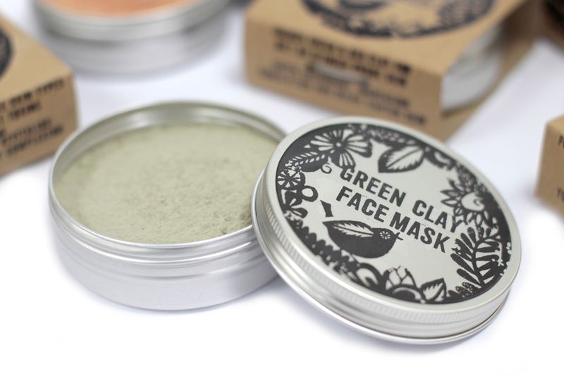 Polvo para mascarilla facial 80 g - arcilla verde