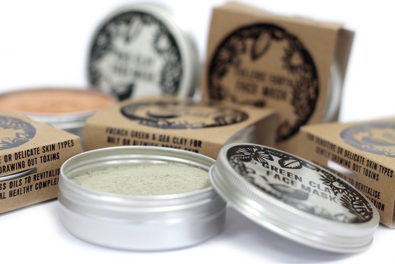 Polvo para mascarilla facial 80 g - arcilla verde