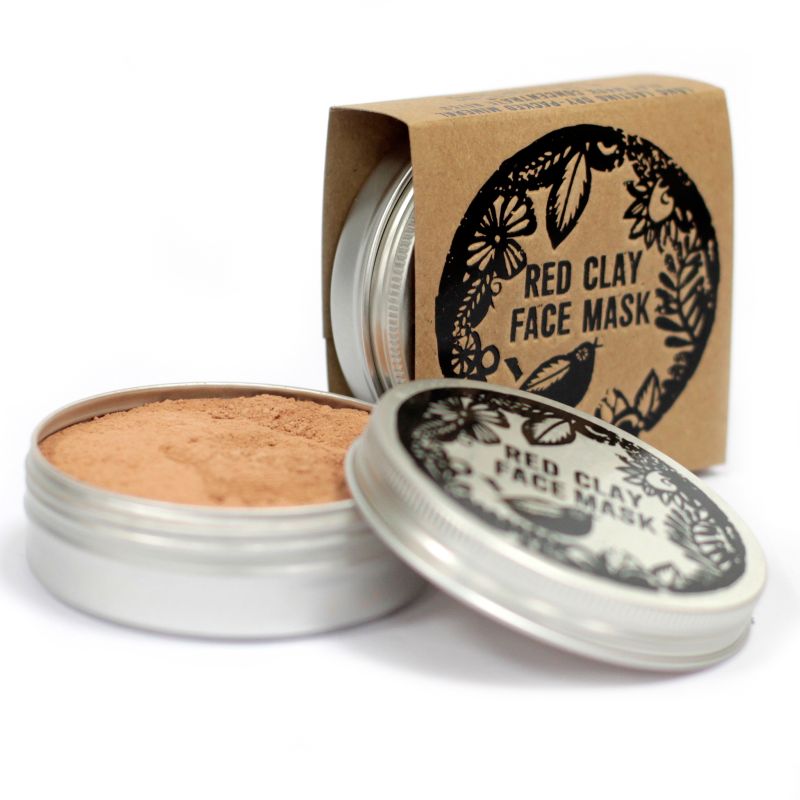 Polvo para mascarilla facial 80 g - arcilla roja