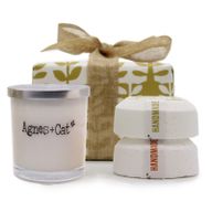 Caja de Regalo con Vela y Bombas de Baño - Clementine & Moroccan Roll