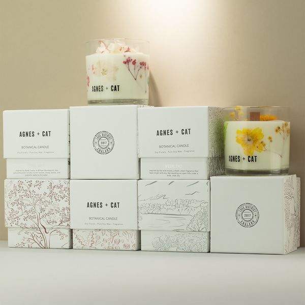 Velas Botánicas de Cera de Soja